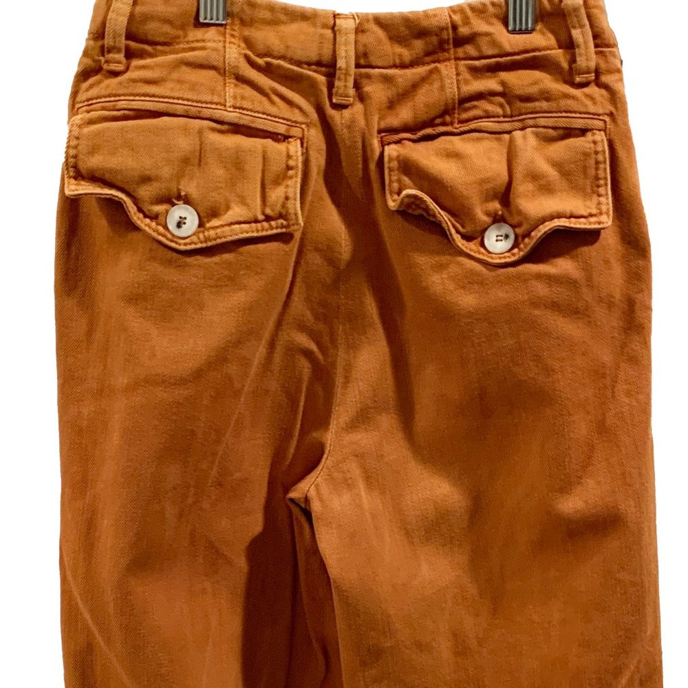 Free People On My Mind Cropped Cuff Wide Leg High Rise Pant, Size 26 - Picture 6 of 7